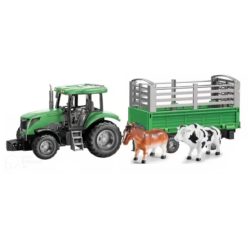 Kids Farm Tractor Toy with Animals & Barrel Playset Kids Farm Tractor Toy with Animals & Barrel Playset