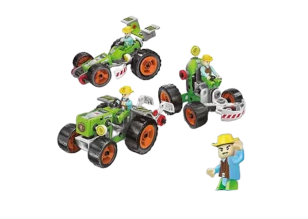 3-in-1 Creator Assembling Metal Vehicle Toy Set – 72pcs | STEM Buildin
