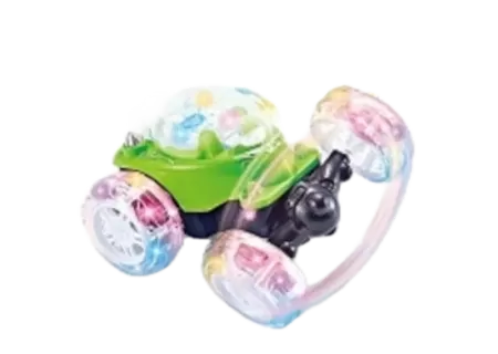 Radio Control Stunt Car with Light-Up Wheels – High-Speed RC Toy