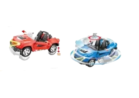 Battery Operated Stunt Car – 360° Spins, LED Lights & Remote Control
