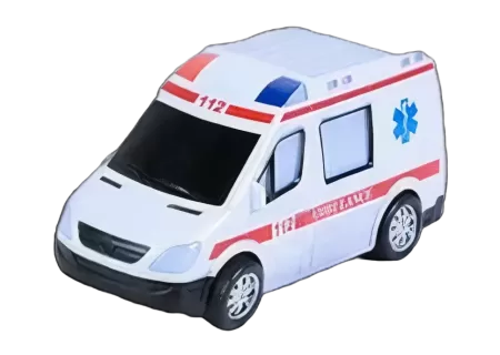 Emergency Rescue Vehicles Set – Ambulance, Police or Fire Truck ASST