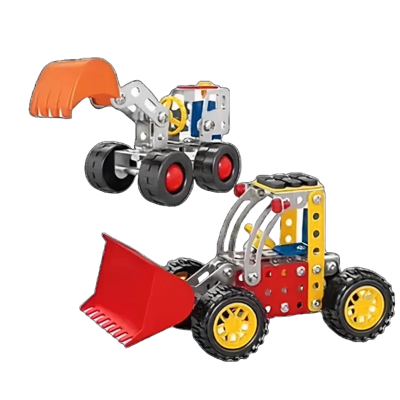 2-in-1 Metal Model Excavator & Bulldozer Construction Toy Kit 2-in-1 Metal Model Excavator & Bulldozer Construction Toy Kit
