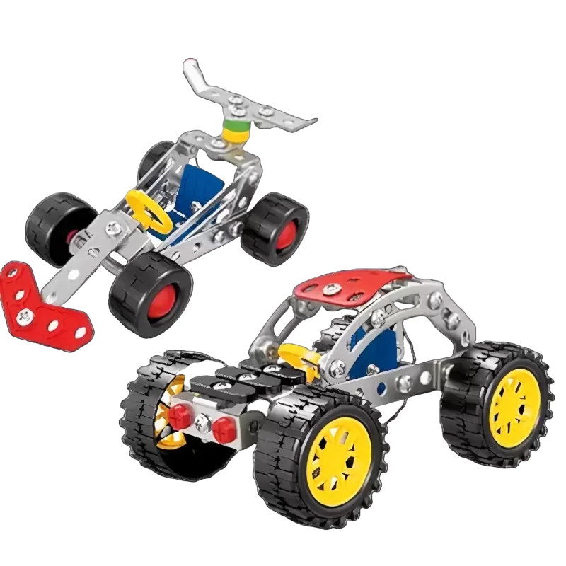 "Metal Model 2-in-1 Off-Road & Racing Car Kit | Build Your Own Vehicle "Metal Model 2-in-1 Off-Road & Racing Car Kit | Build Your Own Vehicle