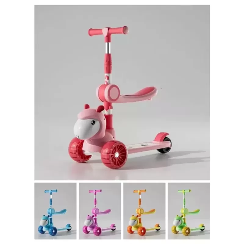 Scooter with Removable Seat, LED Lights & Music – Fun Ride for Kids Scooter with Removable Seat, LED Lights & Music – Fun Ride for Kids
