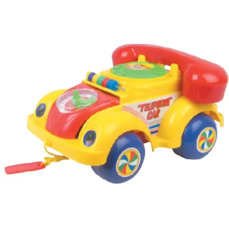Pull Along Toy Telephone for Kids – Classic Toddler Playphone Pull Along Toy Telephone for Kids – Classic Toddler Playphone