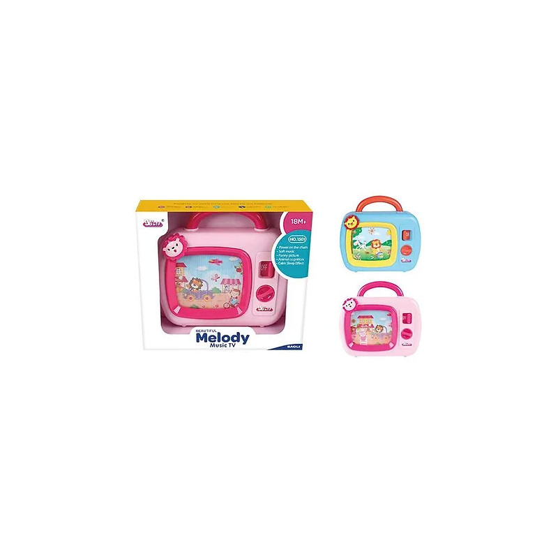 Kids Wind-Up Music TV Toy – Assorted Colors & Soothing Melodies" Kids Wind-Up Music TV Toy – Assorted Colors & Soothing Melodies"