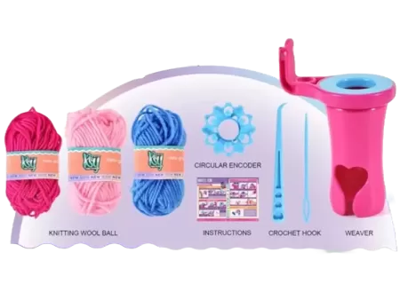Kids Knitting Set – DIY Craft Kit for Beginners