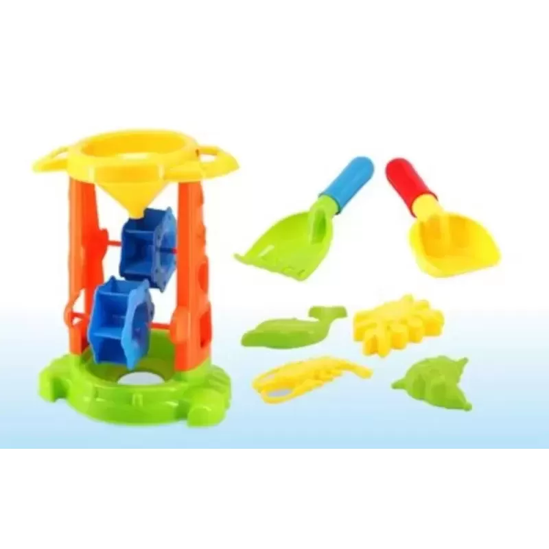 Beach Sand & Water Mill Toy Set with Accessories – Mesh Bag Beach Sand & Water Mill Toy Set with Accessories – Mesh Bag