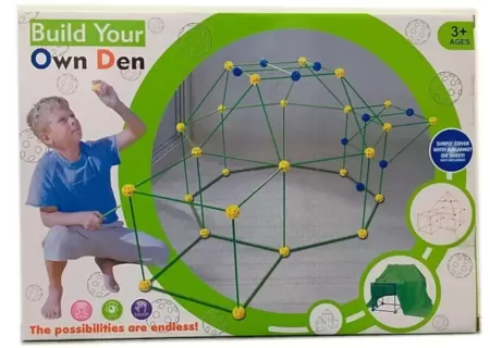Build Your Own DIY Den – Kids' Indoor & Outdoor Fort Building Kit