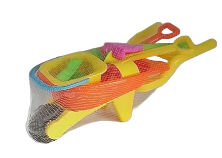 Wheelbarrow with Beach Accessories - Perfect for Fun in the Sun