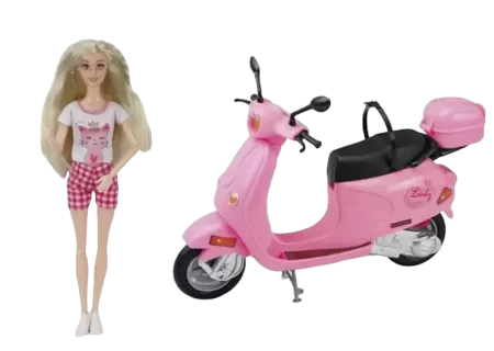 Fashion Doll with Scooter & Accessories | Playset for Kids