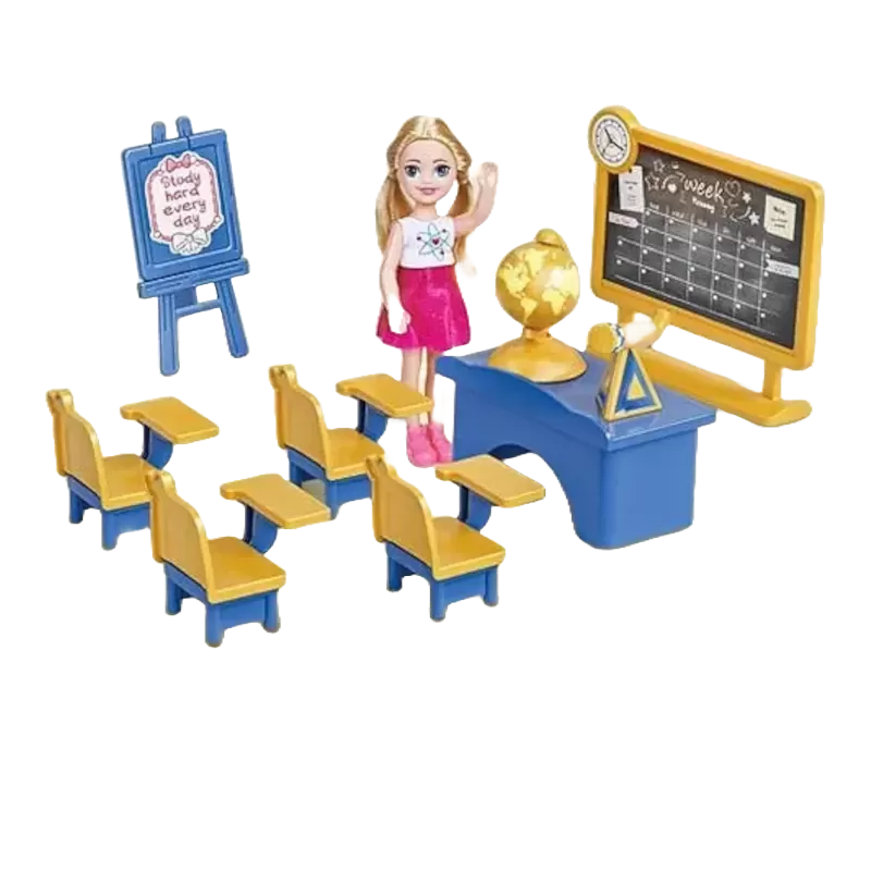 School & Hospital Playset with Doll – Educational & Imaginative Toy School & Hospital Playset with Doll – Educational & Imaginative Toy