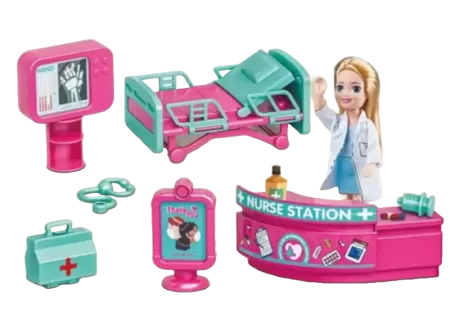 School & Hospital Playset with Doll – Educational & Imaginative Toy