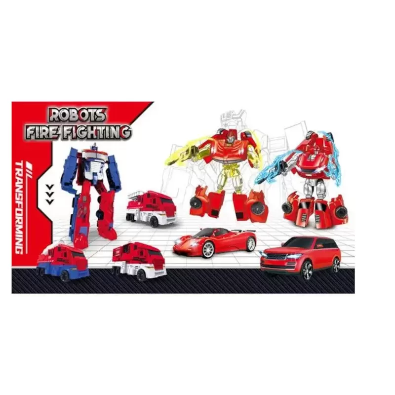 3-in-1 Robot Fire Truck Transformer Toy | Action & Rescue Vehicle 3-in-1 Robot Fire Truck Transformer Toy | Action & Rescue Vehicle