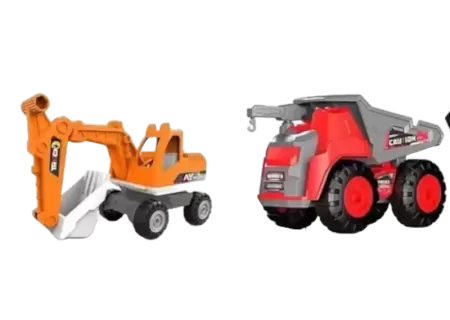 Tub Engineering Vehicles Set – 2 Piece Construction Toy for Kids