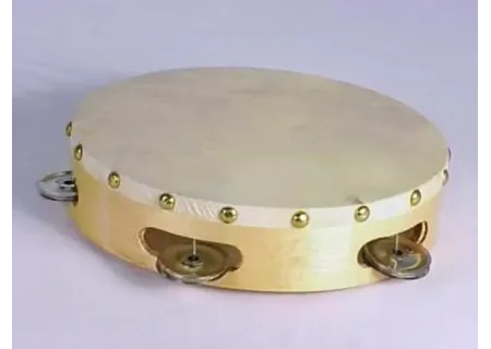 Wooden Tambourine Toy for Kids – 20cm Musical Instrument