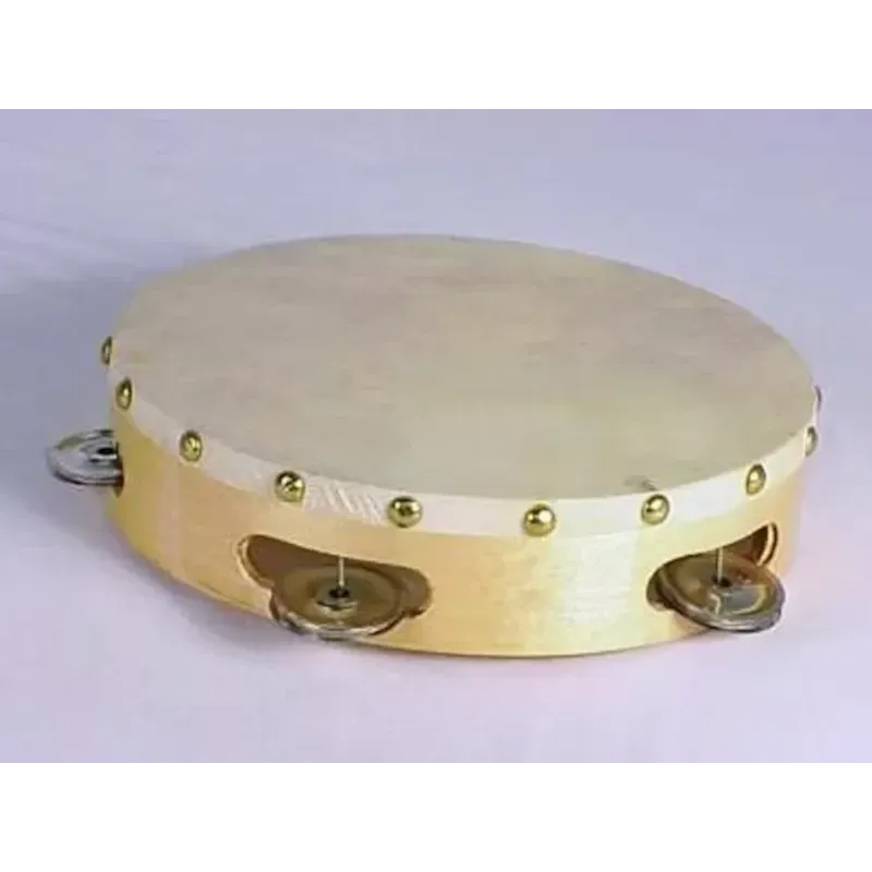 Wooden Tambourine Toy for Kids – 20cm Musical Instrument