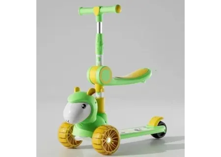 Scooter with Removable Seat, LED Lights & Music – Fun Ride for Kids