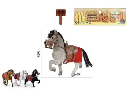 Horse Toy Set with Comb