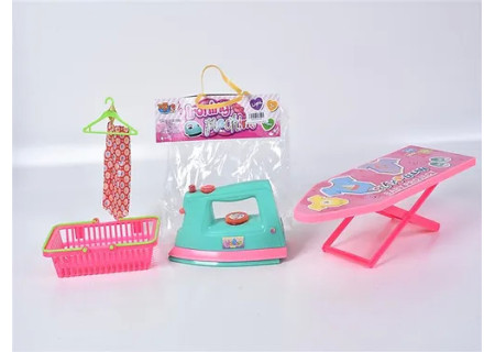 PBH Toy Iron with Board & Basket – Kids' Pretend Play Set