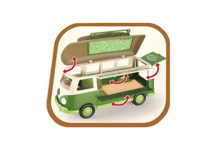 Surfer Touring Bus Toy – Battery Operated with Fun Functions | Assorte