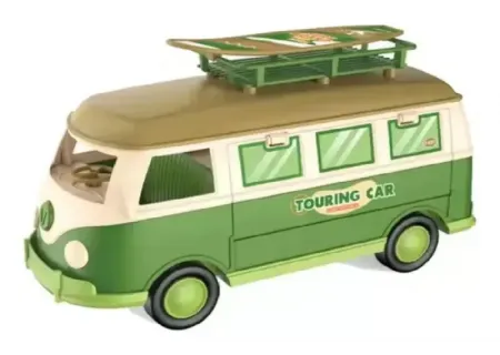 Battery Operated Touring Bus with Functional Caravan – Assorted Toy Ve