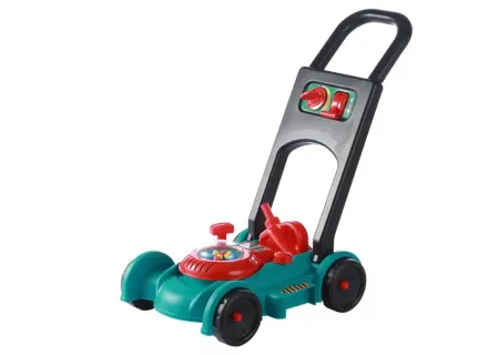 Kids Toy Lawnmower with Safety Helmet – Realistic Outdoor Playset for
