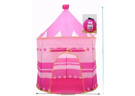 Kids Play Tent in Carry Bag –  Indoor & Outdoor Fun (PINK ONLY)