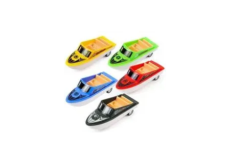 Pull Back Speed Boat Toy Set