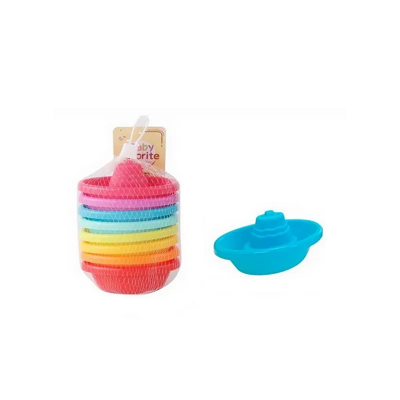 Meshbag Stacking Bath Ships 8 Pieces Meshbag Stacking Bath Ships 8 Pieces