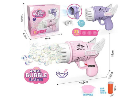 Angel Bubble Gun Toy Set