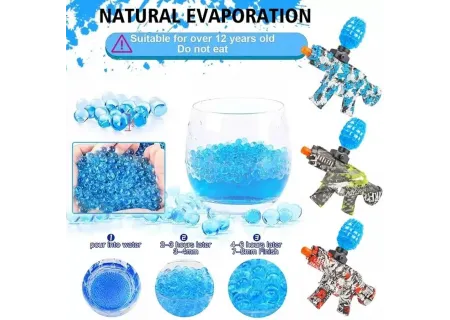 "Water Bullet Gun with Rechargeable Batteries – Fun and Eco-Friendly P