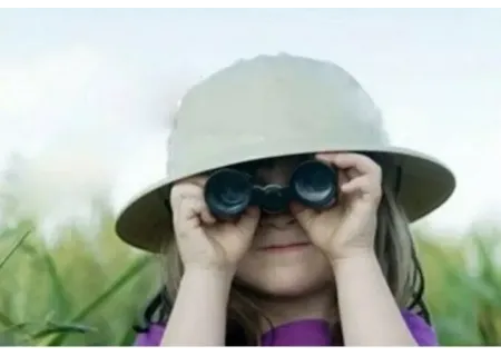 Small Binoculars in Bag for Adventure Play