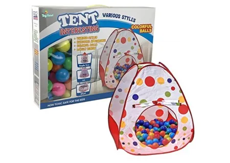 Fun Kids Tent with 50 Ball Pit Balls – Perfect for Indoor/Outdoor Play