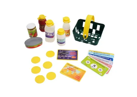 Kids Battery Operated Toy Cash Register with Scanner and Play Money