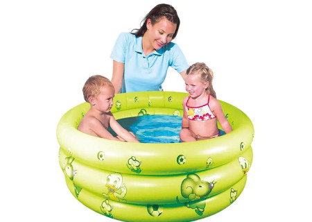 Inflatable Swimming Pool - 90x90x38cm Family Fun