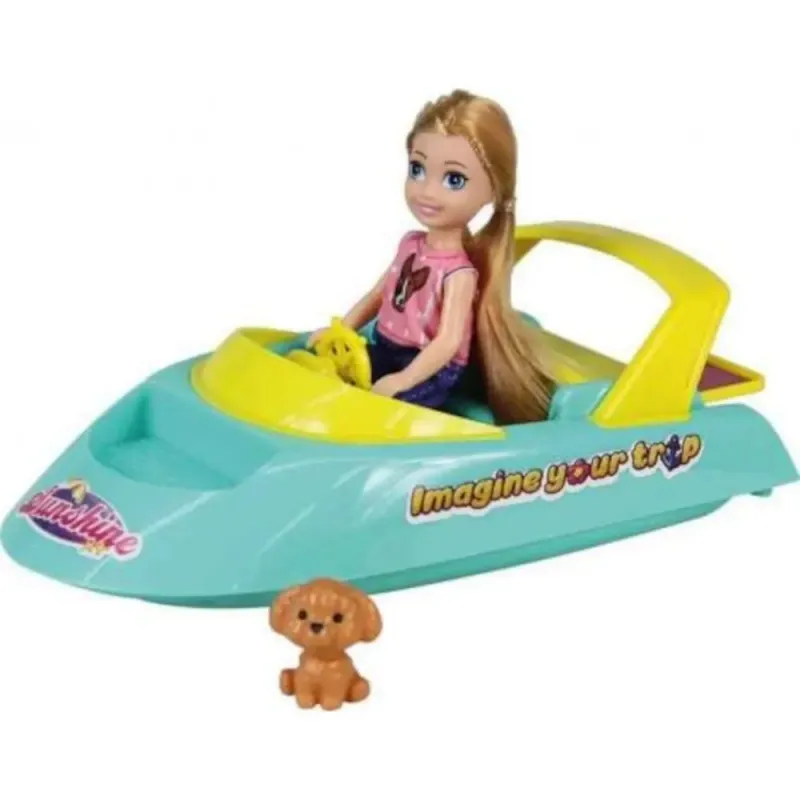 Doll with Speed Boat and Accessories – Pretend Play Set for Kids Doll with Speed Boat and Accessories – Pretend Play Set for Kids