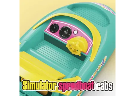 Doll with Speed Boat and Accessories – Pretend Play Set for Kids