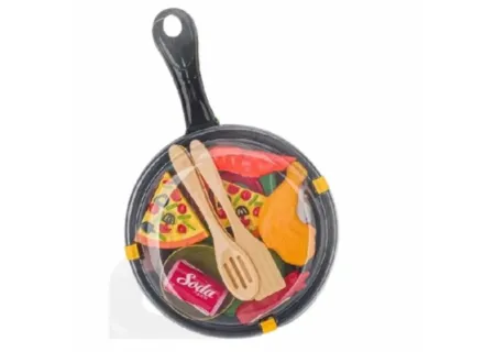 Kitchen Pan with Lid & Food - Fun and Interactive Cooking Playset for