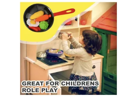 Kitchen Pan with Lid & Food - Fun and Interactive Cooking Playset for