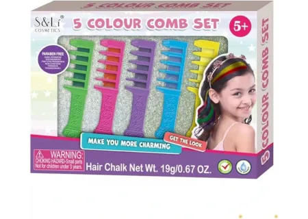 Temporary Hair Chalk Combs – Colorful Hair Dye for Parties & Cosplay