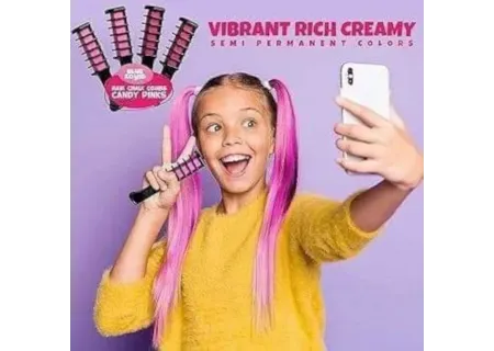 Temporary Hair Chalk Combs – Colorful Hair Dye for Parties & Cosplay