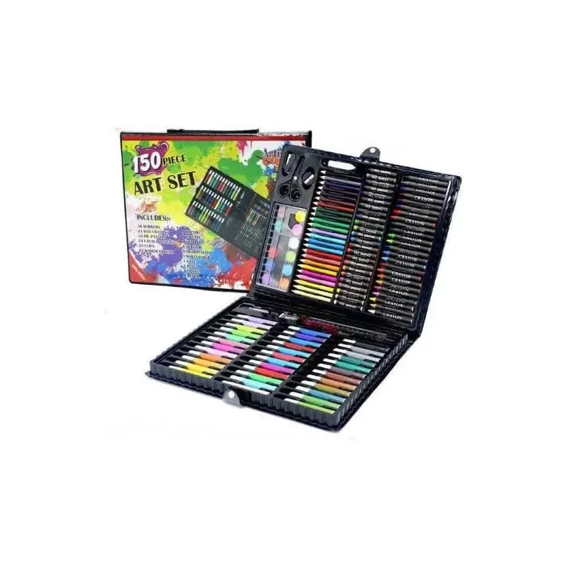 150 Piece Art Set in Durable Carry Case – Complete Drawing & Painting 150 Piece Art Set in Durable Carry Case – Complete Drawing & Painting