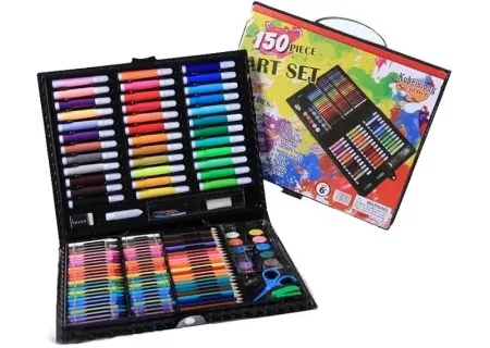 150 Piece Art Set in Durable Carry Case – Complete Drawing & Painting