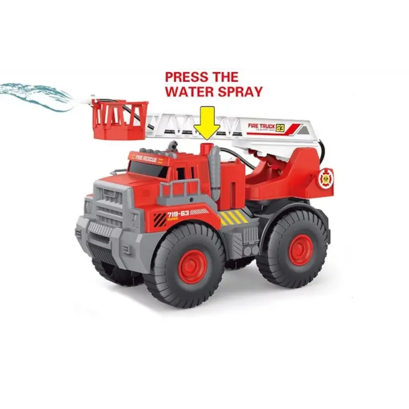 Fire Truck with Water Spray Function - Realistic and Interactive Toy F Fire Truck with Water Spray Function - Realistic and Interactive Toy F