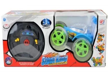 Stunt King Rechargeable RC Car – 360° Spins & Flips, Durable & Fast