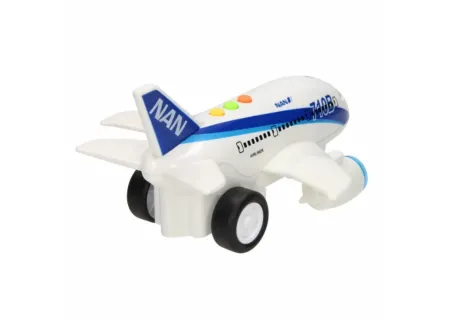 "Battery Operated Friction Toy Plane – Aviation Themed Aircraft for Ki
