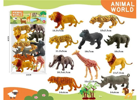 Wild Animal Toy Set