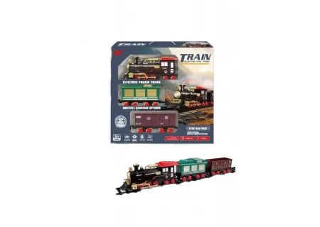 Electric Toy Train with Smoke Function – Realistic Steam Engine for Ch