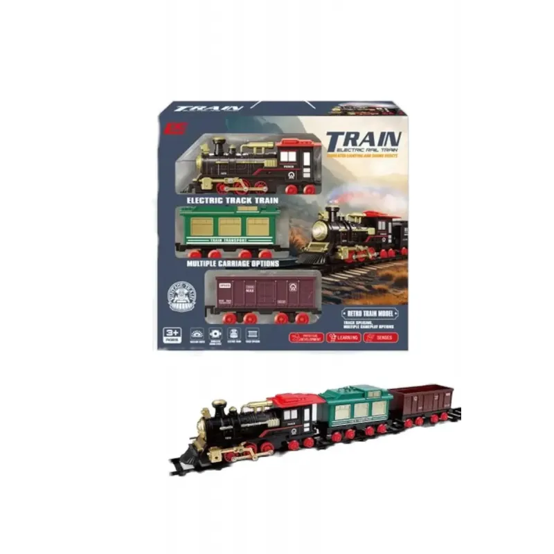 Electric Toy Train with Smoke Function – Realistic Steam Engine for Ch Electric Toy Train with Smoke Function – Realistic Steam Engine for Ch